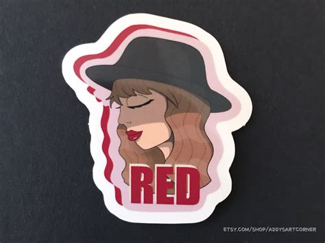 RED by Taylor Swift Album Sticker/ Vinyl Stickers | Etsy