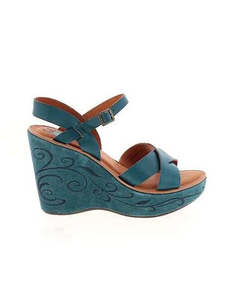 Kork-Ease Solid Teal Wedges Size 8 - 74% off | thredUP