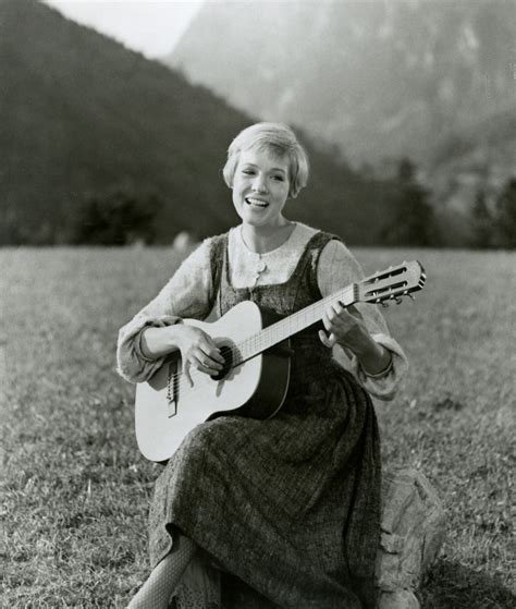 Books and Art: Julie Andrews singing with guitar in the The Sound...