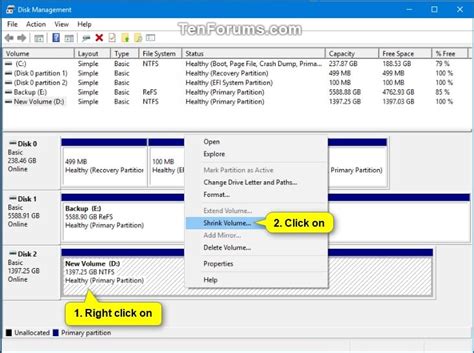 Shrink Volume or Partition in Windows 10 | Tutorials