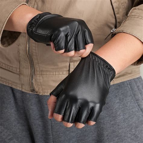 Autumn Fashion Men Gloves Genuine Leather Gloves Sheepskin Leather ...