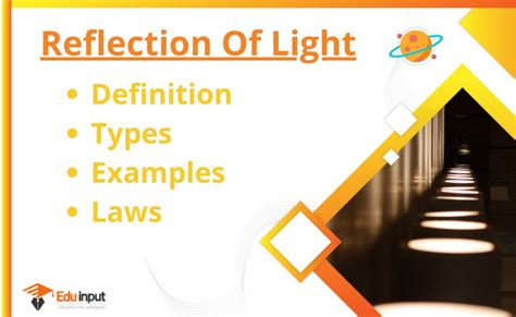 Reflection of Light-Definition, Laws, Types, And Examples