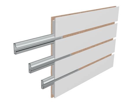 96 "x 48''H Slatwall Panels | Heavy-Duty Inserts | White Slatwall ...