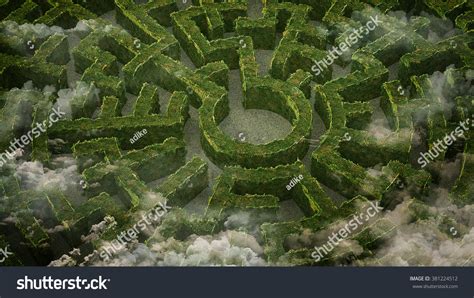 Garden Maze Stock Illustration 381224512 | Shutterstock