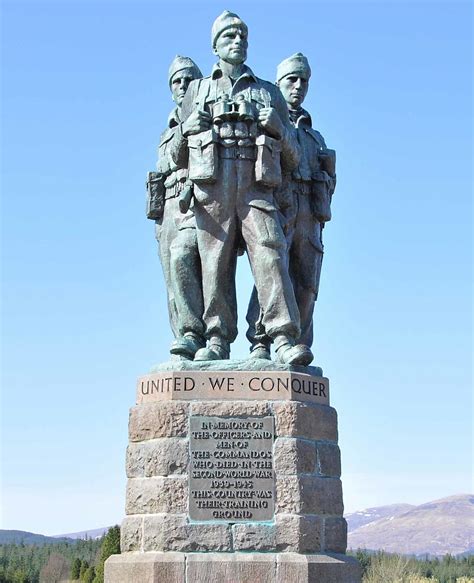 Spean Bridge Commando Memorial in the Highlands of Scotland