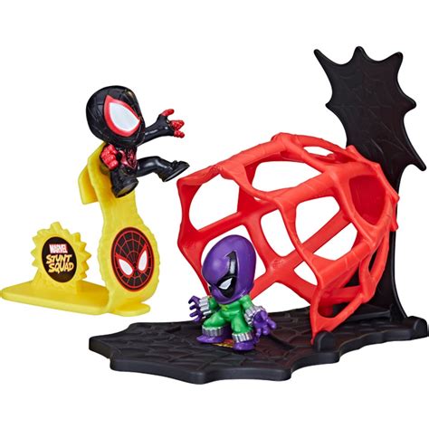 Marvel Stunt Squad Miles Morales vs. Prowler Playset