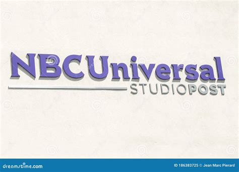 Logo NBCUniversal StudioPost Editorial Image - Image of mixing, academy: 186383725