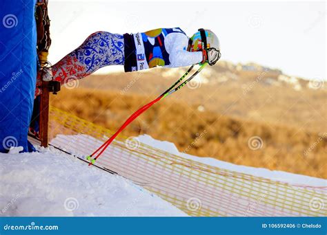 Start Men Super Giant Slalom during National Cup Alpine Skiing ...