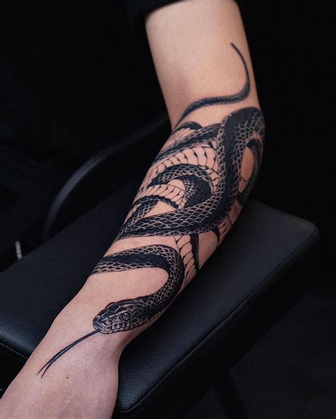 15+ Best Snake Half Sleeve Tattoo Designs | PetPress