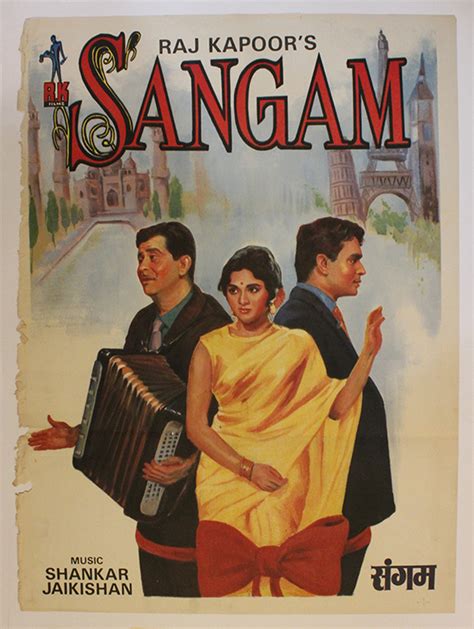 Buy Sangam 1964 Original Bollywood Movie Poster - Posterally Studio | Buy Original Bollywood ...