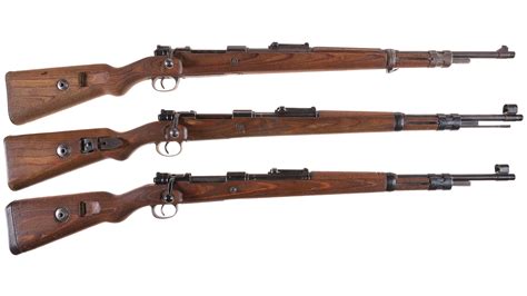 Three Mauser Model 98 Military Bolt Action Rifles | Rock Island Auction