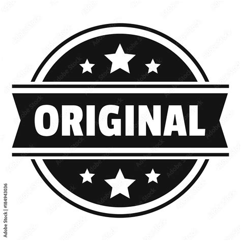 Original logo. Simple illustration of original vector logo for web ...