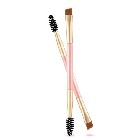 mix color Professional Makeup Eyebrow Brush and Eyebrow Comb Brush eyebrow makeup pencil brushes ...