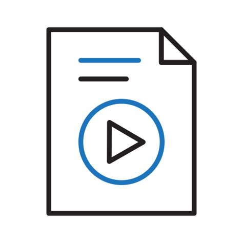 Video button - Free files and folders icons