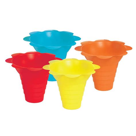 Paragon 4 oz. Multicolor Flower Drip Tray Snow Cone Cups-6502 - The Home Depot