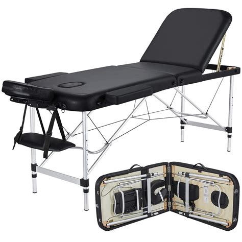 Buy ACi Massage Table Portable Massage Bed 3 Folding 84 Inch Aluminium ...