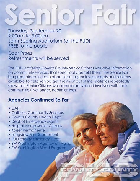 Cowlitz County Emergency Management: PUD Senior Fair is Coming!