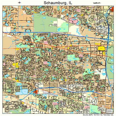 Schaumburg Illinois Street Map 1768003