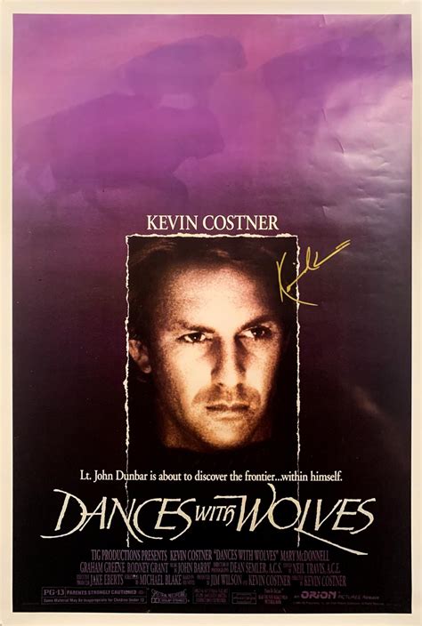 Sold Price: "DANCES WITH WOLVES" Kevin Costner Signed Movie Poster ...