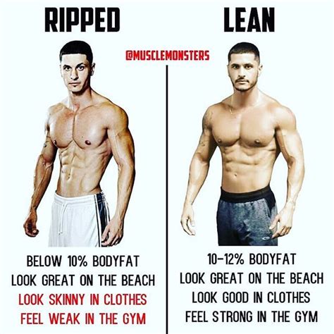 Ripped VS Lean By @musclemonsters _ Being ripped is all well and good ...