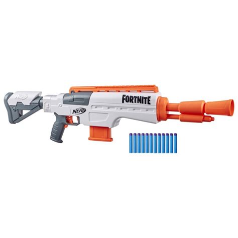 Nerf Fortnite IR Motorized Blaster -- Dart-Blasting Fortnite Blaster Replica -- 6-Dart Clip, 12 ...