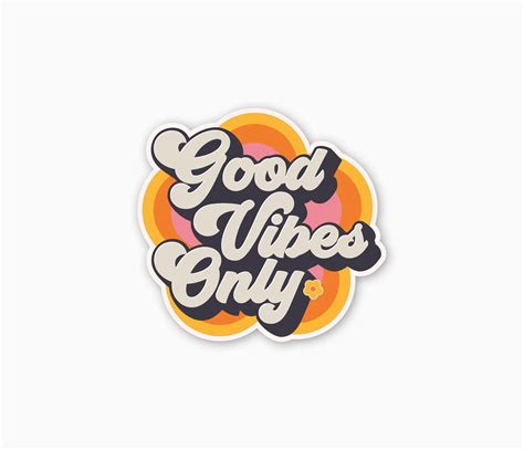 Good Vibes Only Sticker Laptop Sticker Retro Sticker Vinyl - Etsy UK