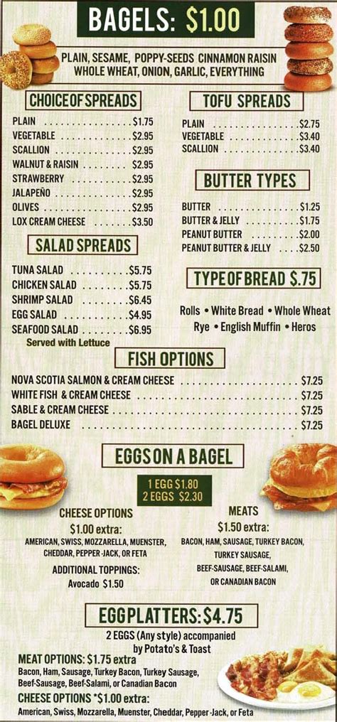 Brooklyn Bagels Menu - American Cuisine on Brooklyn , New York 11209