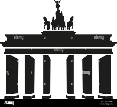 Silhouette brandenburg gate brandenburger tor hi-res stock photography and images - Alamy