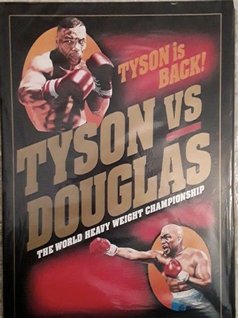 Mike Tyson vs Buster Douglas On Site Boxing Program 1990 Tokyo Dome / FACTORY SEAL – Beverly ...