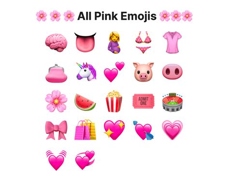 Total 34+ imagen pink emojis copy and paste - Viaterra.mx