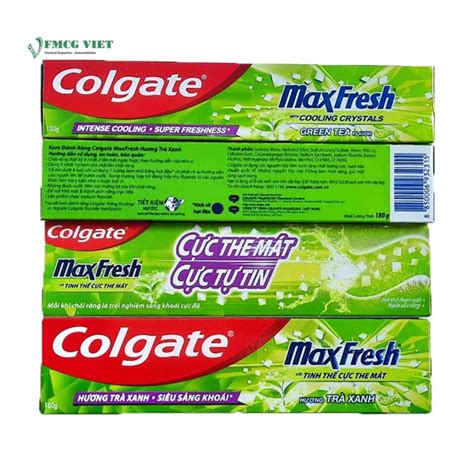 Colgate Toothpaste 180g Max Fresh Green Tea Wholesale Exporter » FMCG Viet