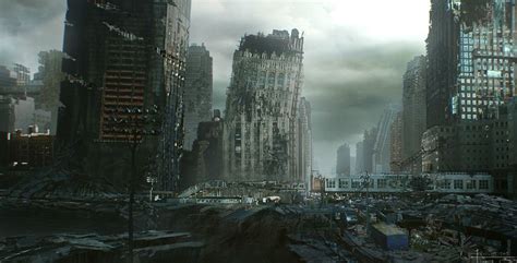 Destroyed city | Concept art world, The evil within, Concept art