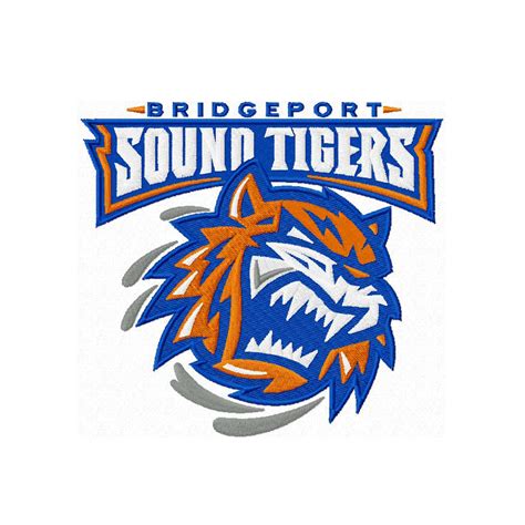 Bridgeport Sound Tigers embroidery design INSTANT download