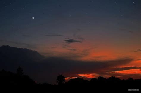 Crescent Moon Sunset Photograph by Ken Figurski | Fine Art America