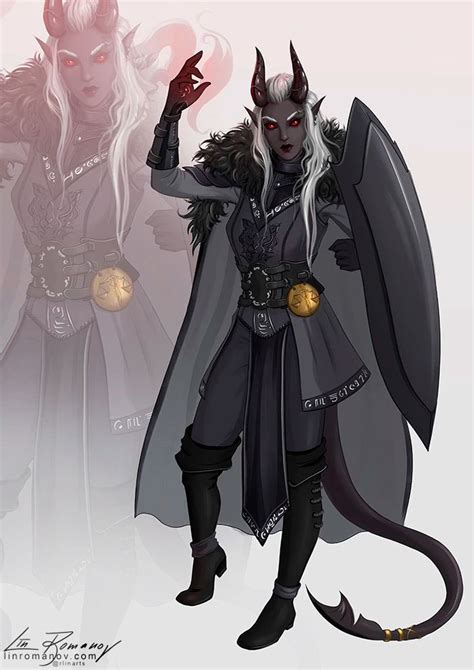 Tiefling D&D Character Dump | Character portraits, Character art, Rpg ...