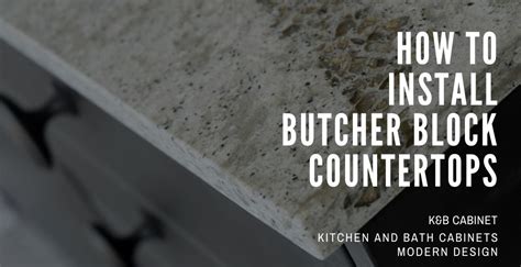 How to Install Butcher Block Countertops | Step by Step | 2020