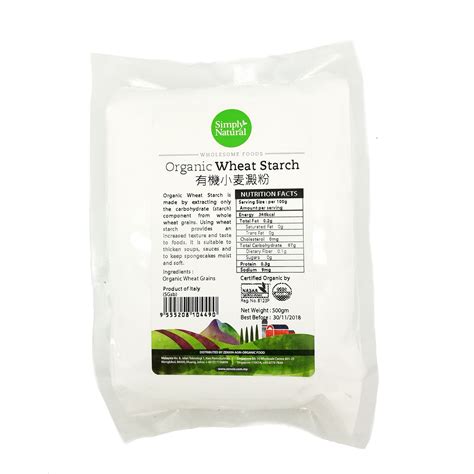 Simply Natural Organic Wheat Starch 500g - ZENXIN Singapore