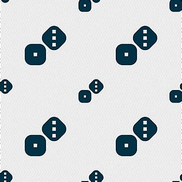 Geometric Pattern Of Dice Icons With Seamless Texturevector ...