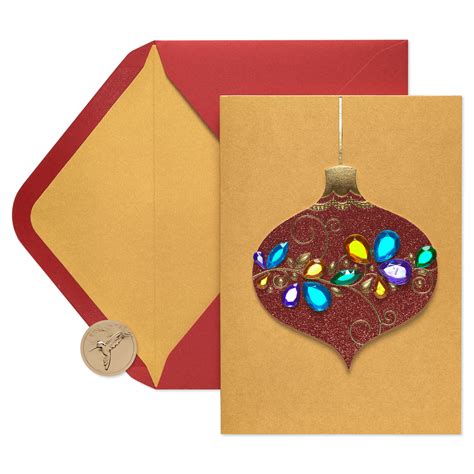 Papyrus Gem Ornament Christmas Boxed Greeting Cards, 8ct - Walmart.com ...