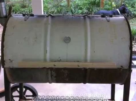 Grill from 55 gal drum / no welding - YouTube