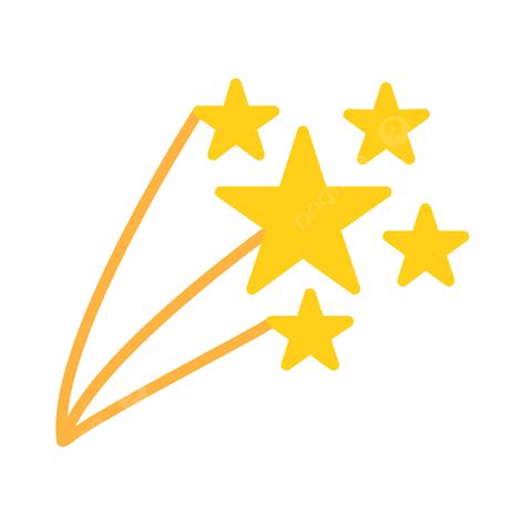 Icono Plano De Estrella Fugaz Vector PNG , Tiroteo, Estrella ...