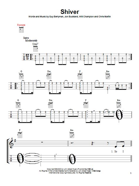 Shiver by Coldplay - Ukulele - Guitar Instructor