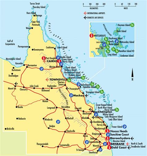 Queensland Tourist Map - Cairns Australia | Tourist map, Australian ...