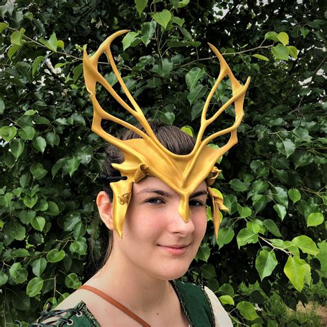 Triton Crown ATHENA Cosplay Leather Armor Gold Headpiece - Etsy UK