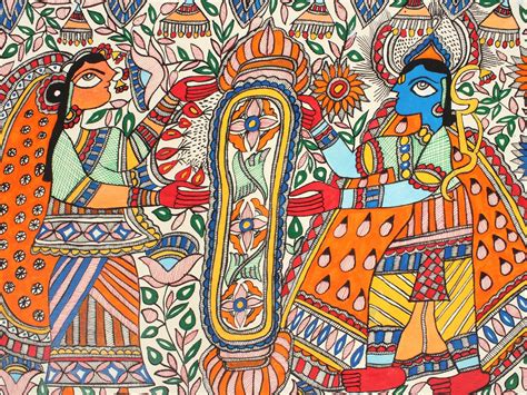 Goddess Sita Swayamvar | Madhubani Painting | Exotic India Art