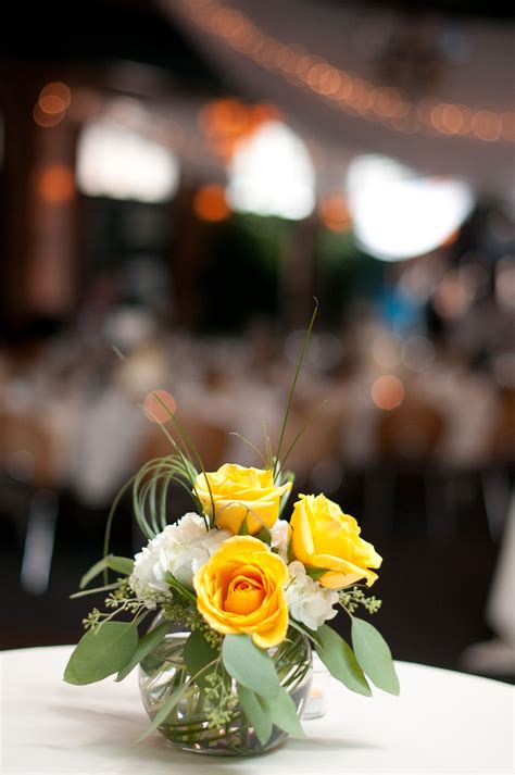 Photo by Troy #wedding #Minnesota #flowers | Yellow flower arrangements, Small flower ...