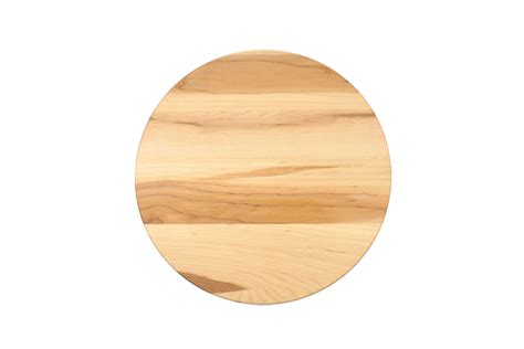 Small Round Wood Cutting Board with Juice Groove