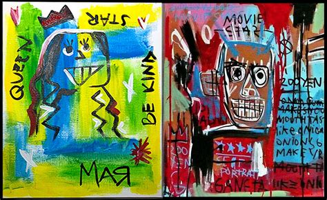 Jean-Michel Basquiat Inspired Self-Portraits - Craft Project Ideas