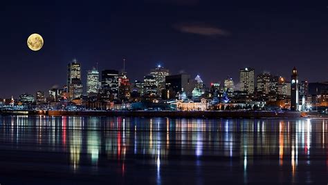 HD wallpaper: city skyline, long exposure, Montreal, Canada, cityscape, skyscraper | Wallpaper Flare