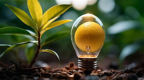 Premium AI Image | environmental light bulb high definition ...